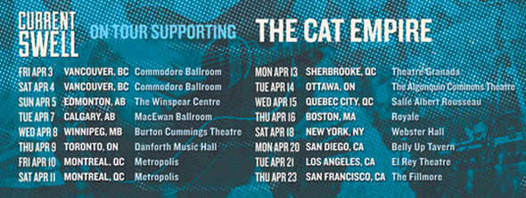 On tour with The Cat Empire!